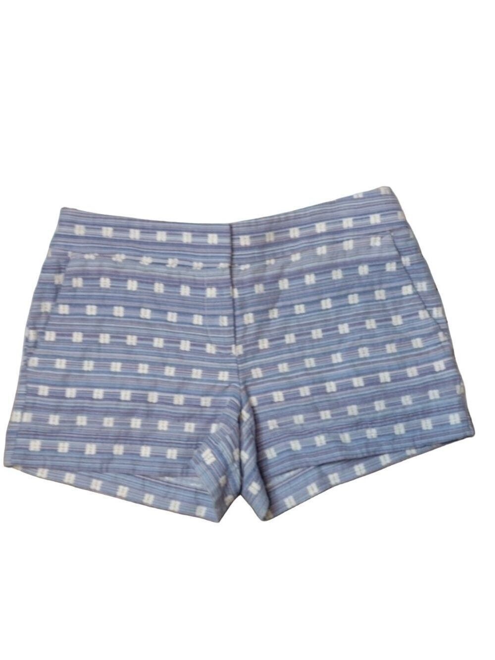Loft blue white shorts size 2 NWT